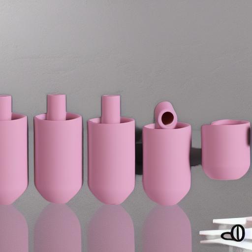 CERAMIC WATER PIPE (AL 5047 PINK)
