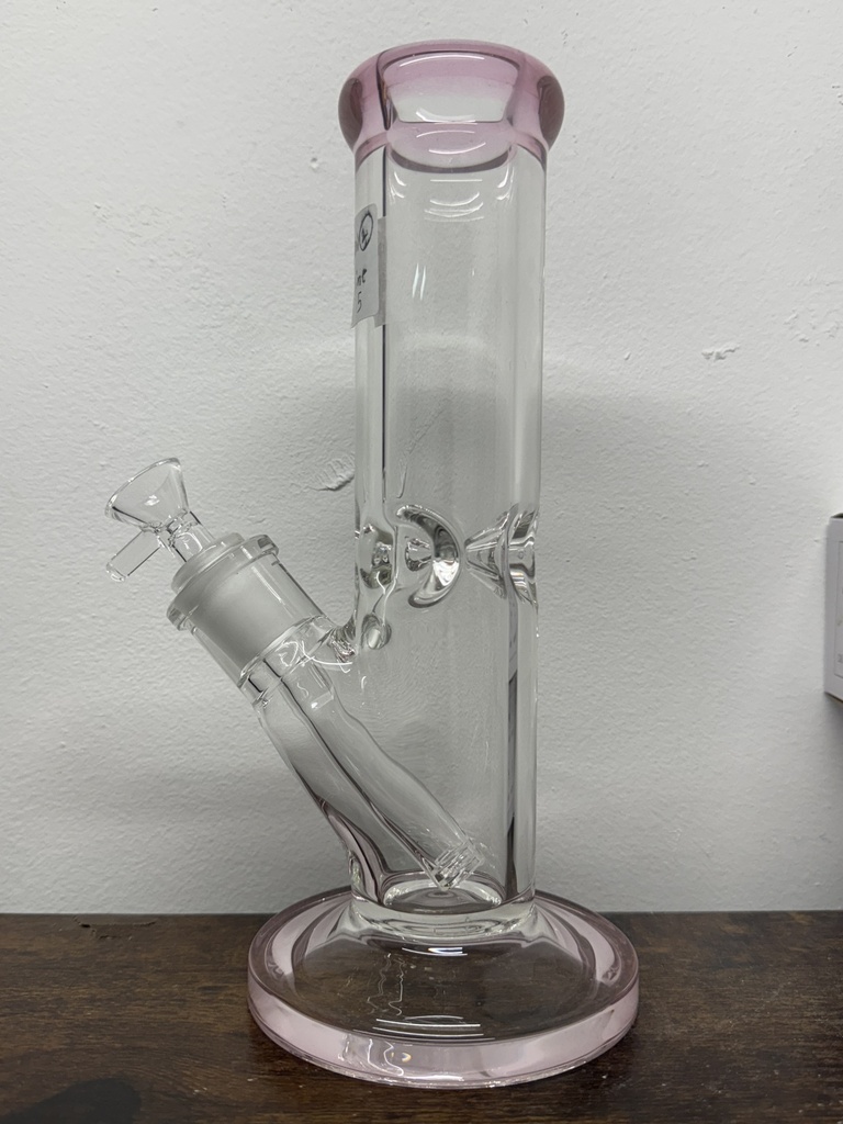 10 INCH WATER PIPE 9MM STRIGHT WITH TOP COLOR (ITEM W/T 25)