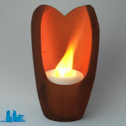 DOUBLE SIDE TORCH WOOD FINISH