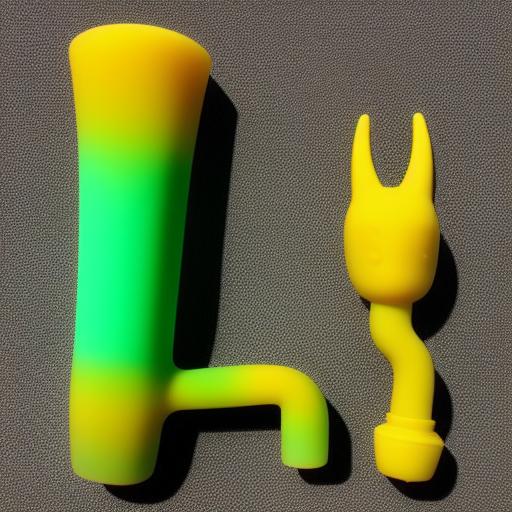 SILICONE YELLOW HAIR DUDE HANDPIPE SL5057